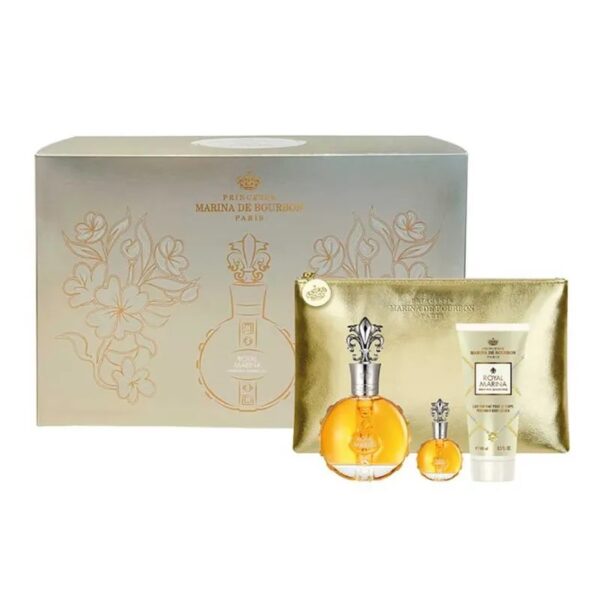 Coffret Marina de Bourbon Royal Diamond Kit - Perfume Feminino EDP + Body Lotion + Mini Nécessaire Kit